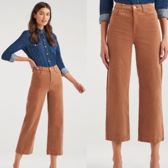 7 For All Mankind Alexa High Rise Cropped Jeans 29 NWT - Picture 3 of 5